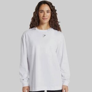 NWT GYMSHARK White Long Sleeve Shirt